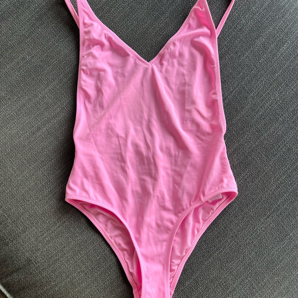 Topshop Pink one piece Swimsuit Size US4